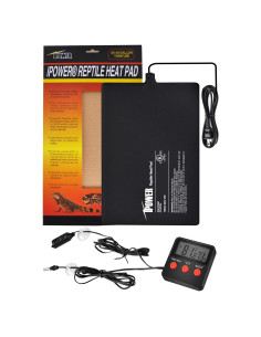 Almohadilla Térmica para Reptiles iPower 20x30cm + Termómetro