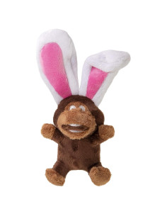 Juguete de Peluche para Perros goDog Flips Mono-Conejo Pequeño