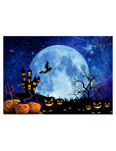 Fondo de Halloween 8x6ft Dudaacvt Decoración Fiesta