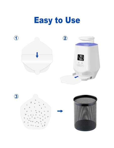 24 Tableros Adhesivos Reemplazo Fooxem IT10 para Moscas