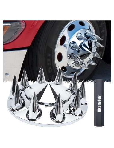 Cubierta de Eje Frontal Vitonsbay ABS Cromado 33mm