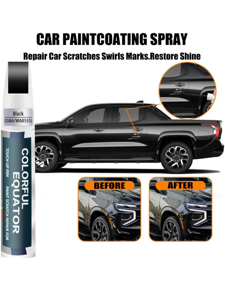 Pintura de Retoque SNSIR Negro GBA/WA8555 para Chevrolet