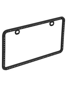 Marco de Placa de Licencia Bell Automotive Negro Diamante 33x16 cm
