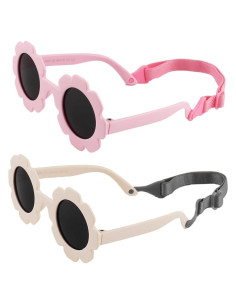 Gafas de sol polarizadas para bebés UV400 con correas ajustables