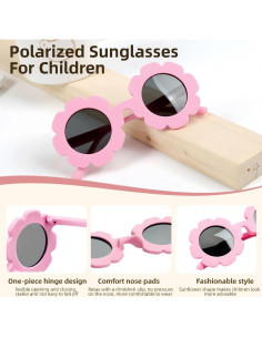 Gafas de sol polarizadas para bebés UV400 con correas ajustables 2