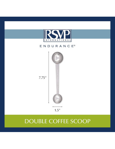 Cuchara Medidora RSVP de Acero Inoxidable 19.7 cm Doble