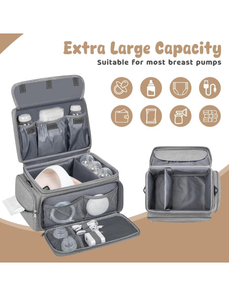 Bolsa de Extracción de Leche OCKLILY S1 S2 con Alfombrilla Gris
