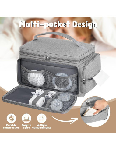 Bolsa de Extracción de Leche OCKLILY S1 S2 con Alfombrilla Gris