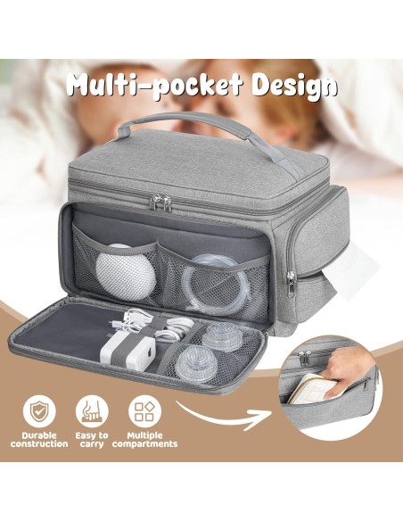 Bolsa de Extracción de Leche OCKLILY S1 S2 con Alfombrilla Gris