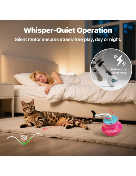 Juguete láser automático para gatos AFP 360 recargable USB