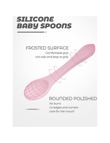 Set de 10 Utensilios de Silicona para Bebés DF Dualerv