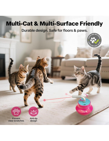 Juguete láser automático para gatos AFP 360 recargable USB