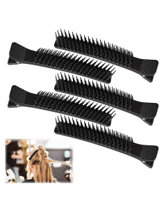 5 Clips de Agarre Antideslizantes RJLCTH para Cabello Negro