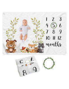 Manta de Hitos Mensuales Paishanas 152x102 cm Franela Suave