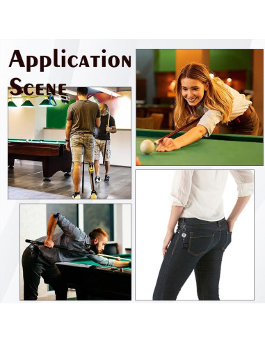 Soporte de Tiza de Billar INFUNLY con Anillo Retráctil - 2 Estilos