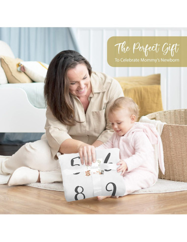 Manta de Hitos Mensuales Paishanas 152x102 cm Franela Suave