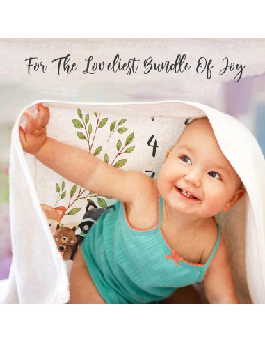 Manta de Hitos Mensuales Paishanas 152x102 cm Franela Suave