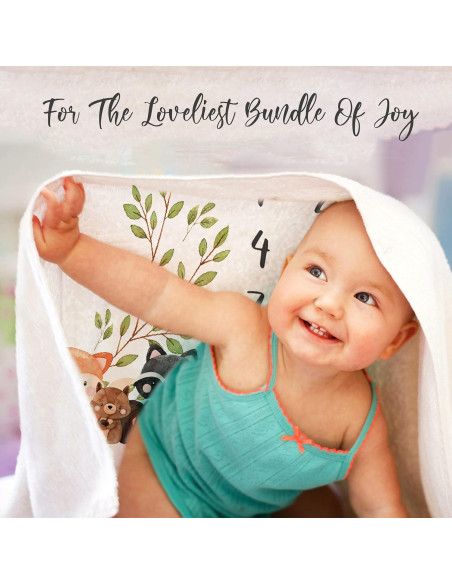 Manta de Hitos Mensuales Paishanas 152x102 cm Franela Suave