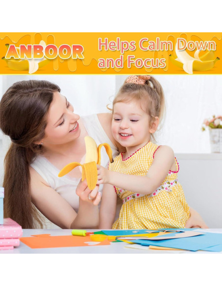 Juguete Squishies Plátano Anboor - Alivio Estrés 13.9 cm