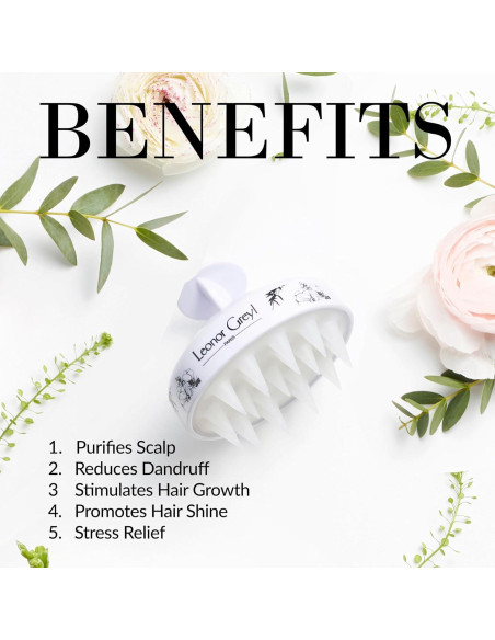 Masajeador de Cuero Cabelludo Leonor Greyl - Estimula Crecimiento Cabello