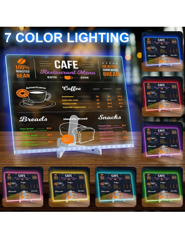 Tablero de Dibujo LED VinTS 40x30cm 7 Colores 3 Modos