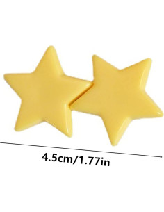 Set de 4 Clips de Pelo en Forma de Estrella para Niñas 2