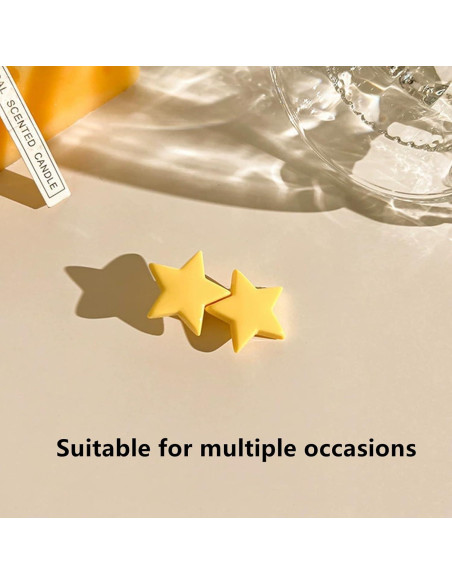 Set de 4 Clips de Pelo en Forma de Estrella para Niñas