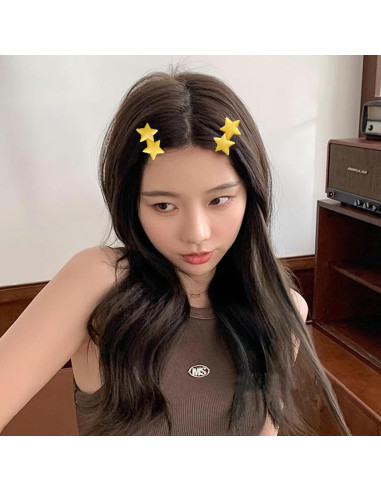 Set de 4 Clips de Pelo en Forma de Estrella para Niñas