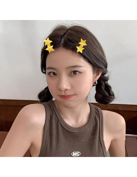 Set de 4 Clips de Pelo en Forma de Estrella para Niñas