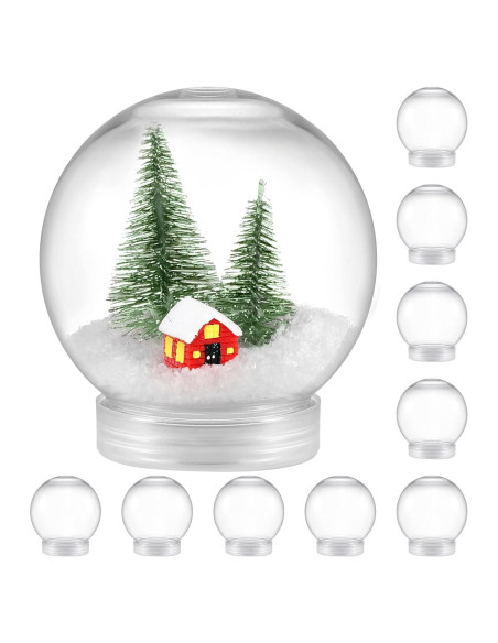 10 Globos de Nieve Rellenables Aweyka 91mm para Manualidades