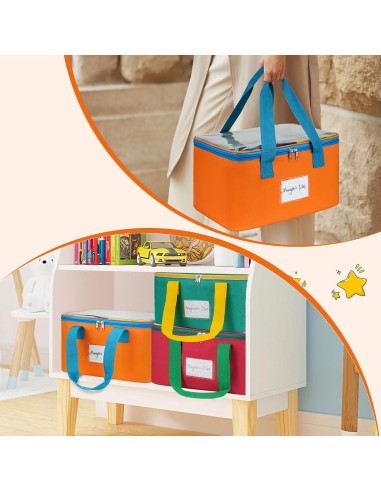 3 Bolsas de Almacenamiento ZIOZERTT para Azulejos Magnéticos