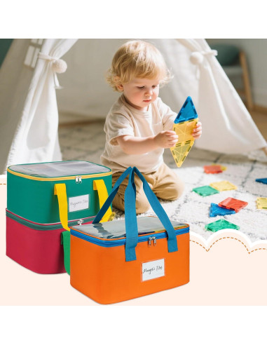 3 Bolsas de Almacenamiento ZIOZERTT para Azulejos Magnéticos