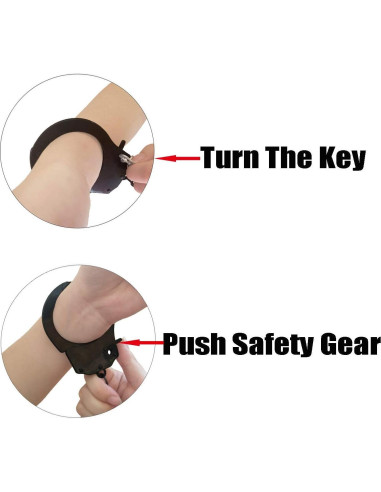 Esposas de Juguete Metalicas HOHAJIU para Niños Ajustables