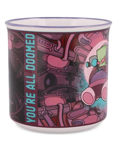 Taza Camper Cerámica Silver Buffalo Invader Zim 590 ml
