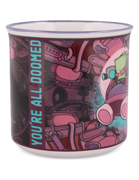 Taza Camper Cerámica Silver Buffalo Invader Zim 590 ml