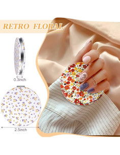 Espejos de Bolsillo Vintage Vicenpal - 6 Piezas Compactos 5.08cm 2