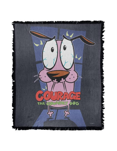 Manta LOGOVISION Courage The Cowardly Dog 127x152cm Algodón