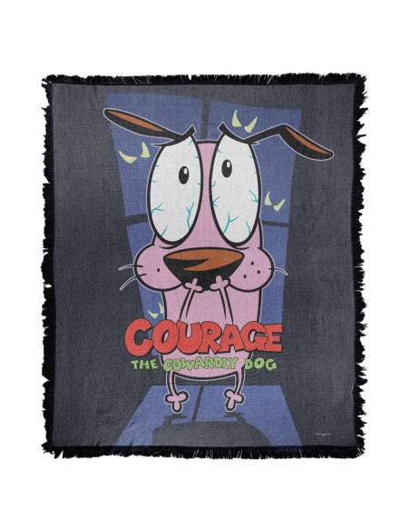 Manta LOGOVISION Courage The Cowardly Dog 127x152cm Algodón