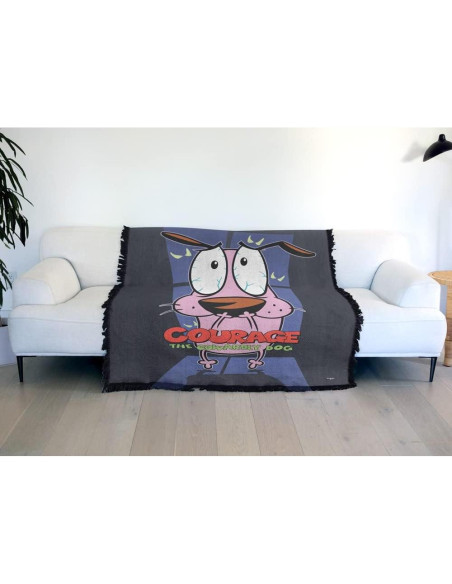Manta LOGOVISION Courage The Cowardly Dog 127x152cm Algodón