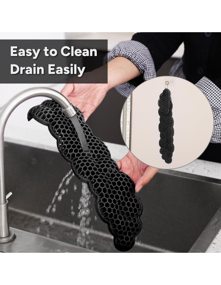 Juego de Reposamuñecas Ergonómico YAVOUN para Teclado y Ratón Negro