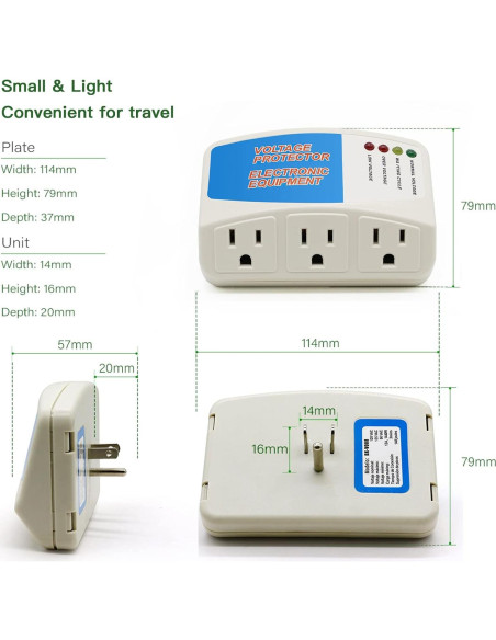 Protector de Sobretensión BSEED 3 Salidas 1875W 120V