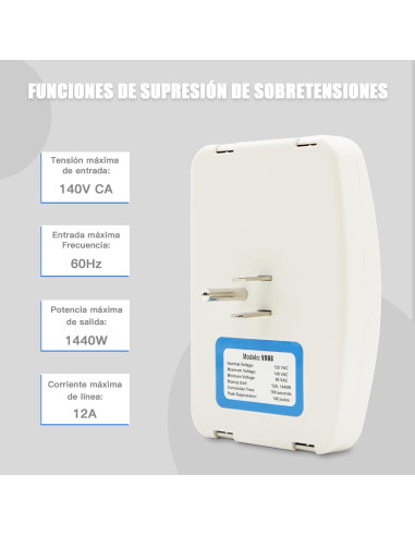 Protector de Sobretensión BSEED 3 Salidas 1875W 120V