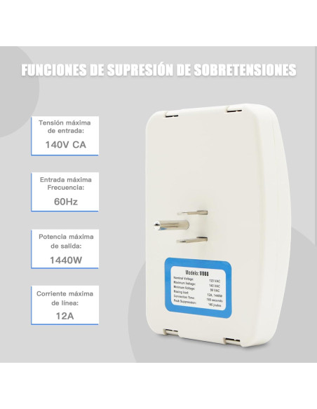 Protector de Sobretensión BSEED 3 Salidas 1875W 120V