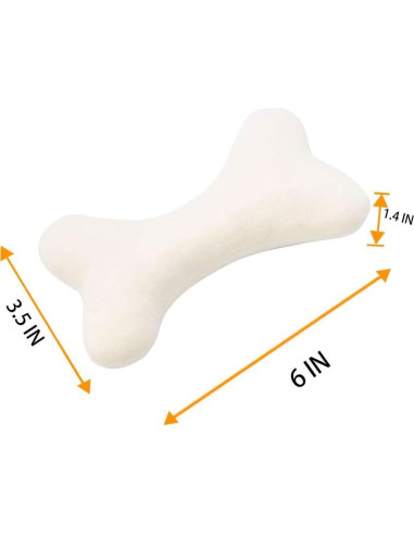 JOYELF Juguete Squeaky para Perros - Paquete de 3 Huesos