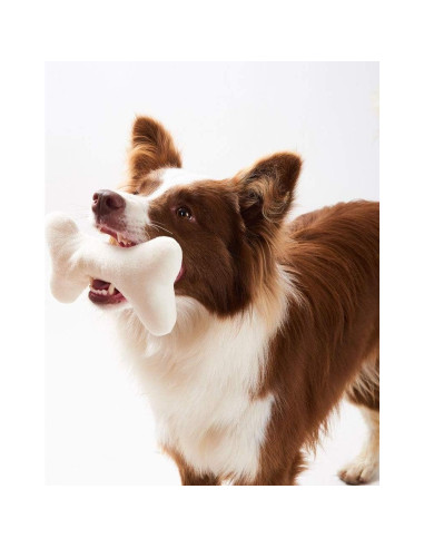 JOYELF Juguete Squeaky para Perros - Paquete de 3 Huesos