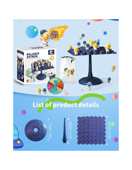 Juego de Equilibrio Montessori Zonopy para Niños 1-4 Jugadores