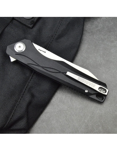 Cuchillo de bolsillo Harnds Harvest G10 21.2 cm Negro