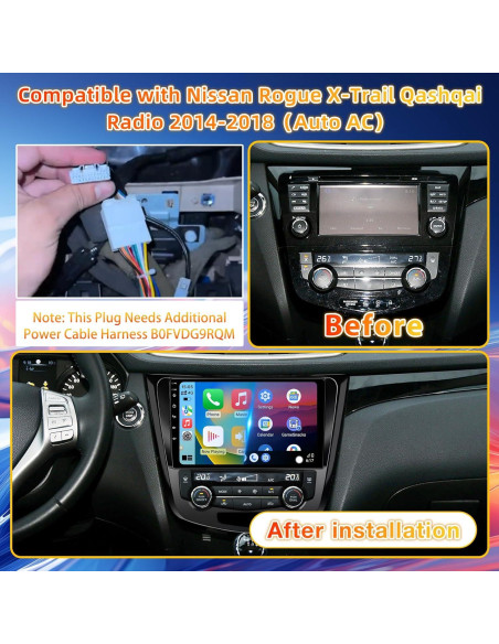 Estéreo para Auto FBINSE 10.1" Android 13 GPS CarPlay Nissan