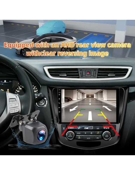 Estéreo para Auto FBINSE 10.1" Android 13 GPS CarPlay Nissan