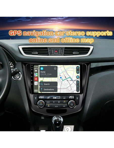 Estéreo para Auto FBINSE 10.1" Android 13 GPS CarPlay Nissan